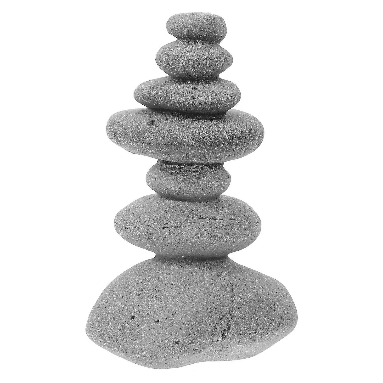 Decorative Garden Stones Landscaping Ornaments Bonsai Landscaping Stone Simple Design For Desk 9.50X6.00X4.50CM 1Pack