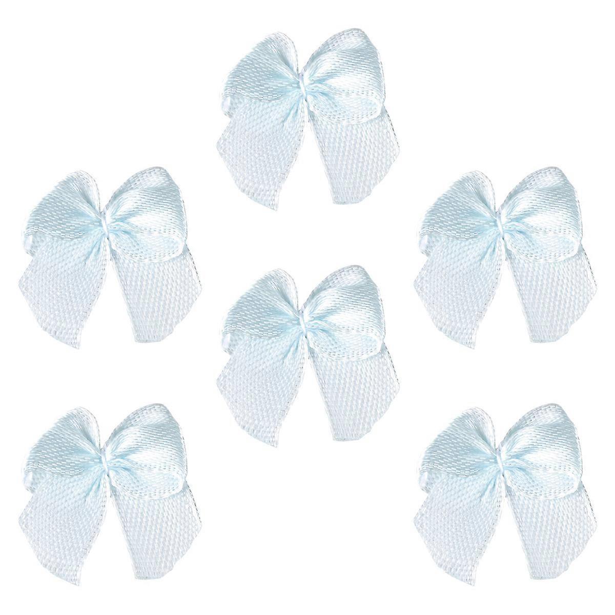 Craft Satin Bow Ribbon Bows Handmade Hair Accessory Scrapbooking Masquerade Party 100Set
