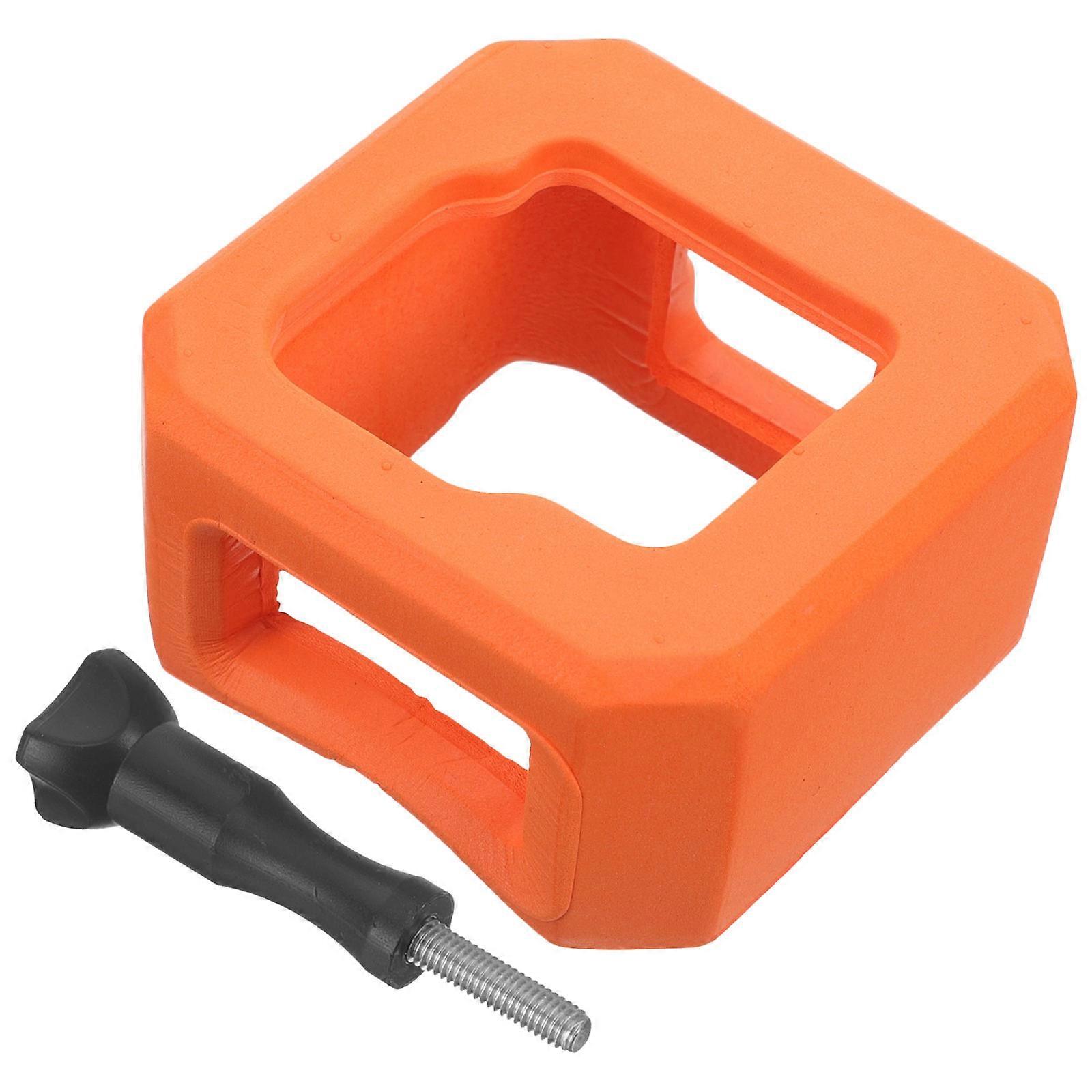 Camera Floating Protector Underwater Protection Orange 7x7cm Collision Resistance 1 Set
