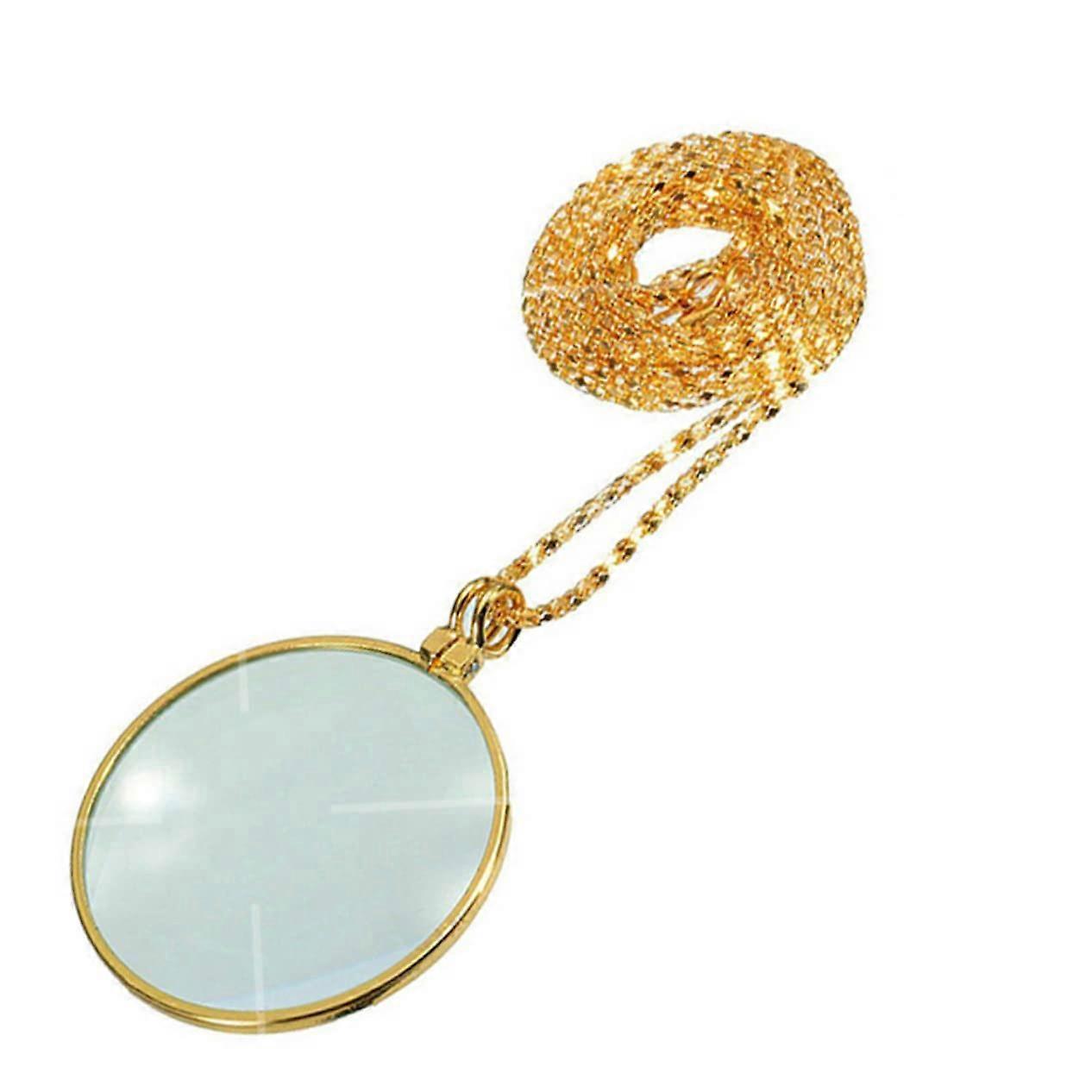 Magnifying Glass with Reading Magnifier for Seniors and Ergonomic Design for Comfortable Discovery Golden Finish