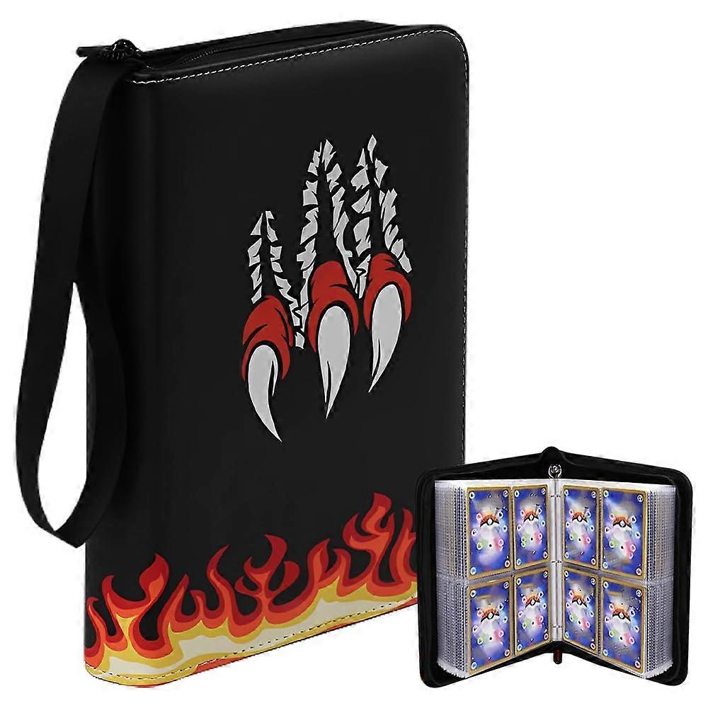 Universal Card Binder With 4-Pocket Pages, Holds 400 Cards, 50 Pages, Zippered Storage