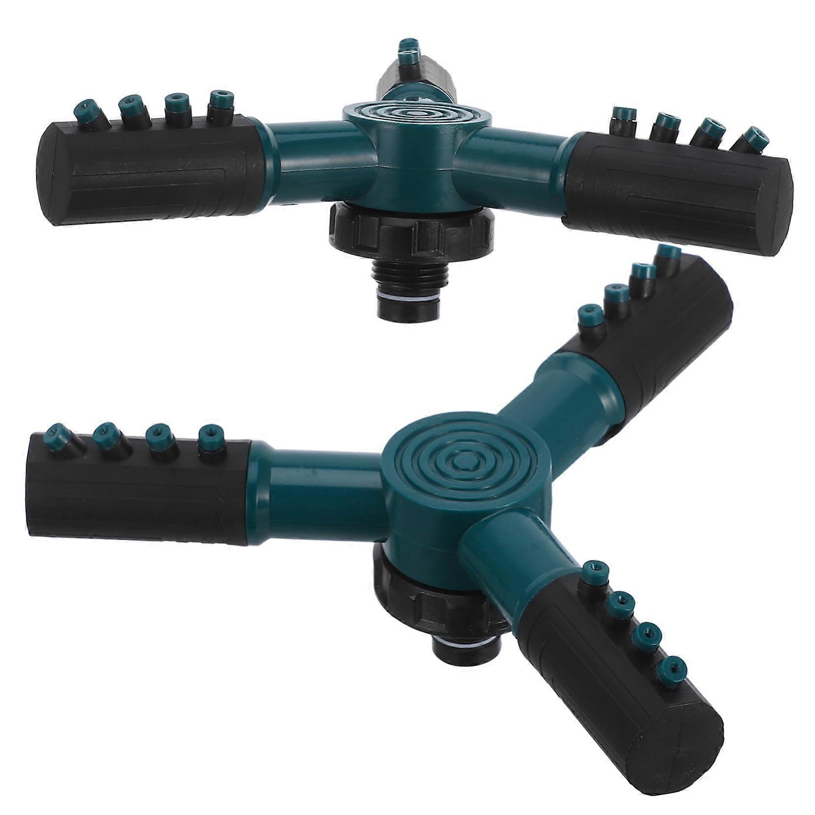 Efficient Water Distribution Adjustable Sprinkler 0.00X0.00X0.00CM Green Automatic Rotating Garden Lawn Sprinkler System