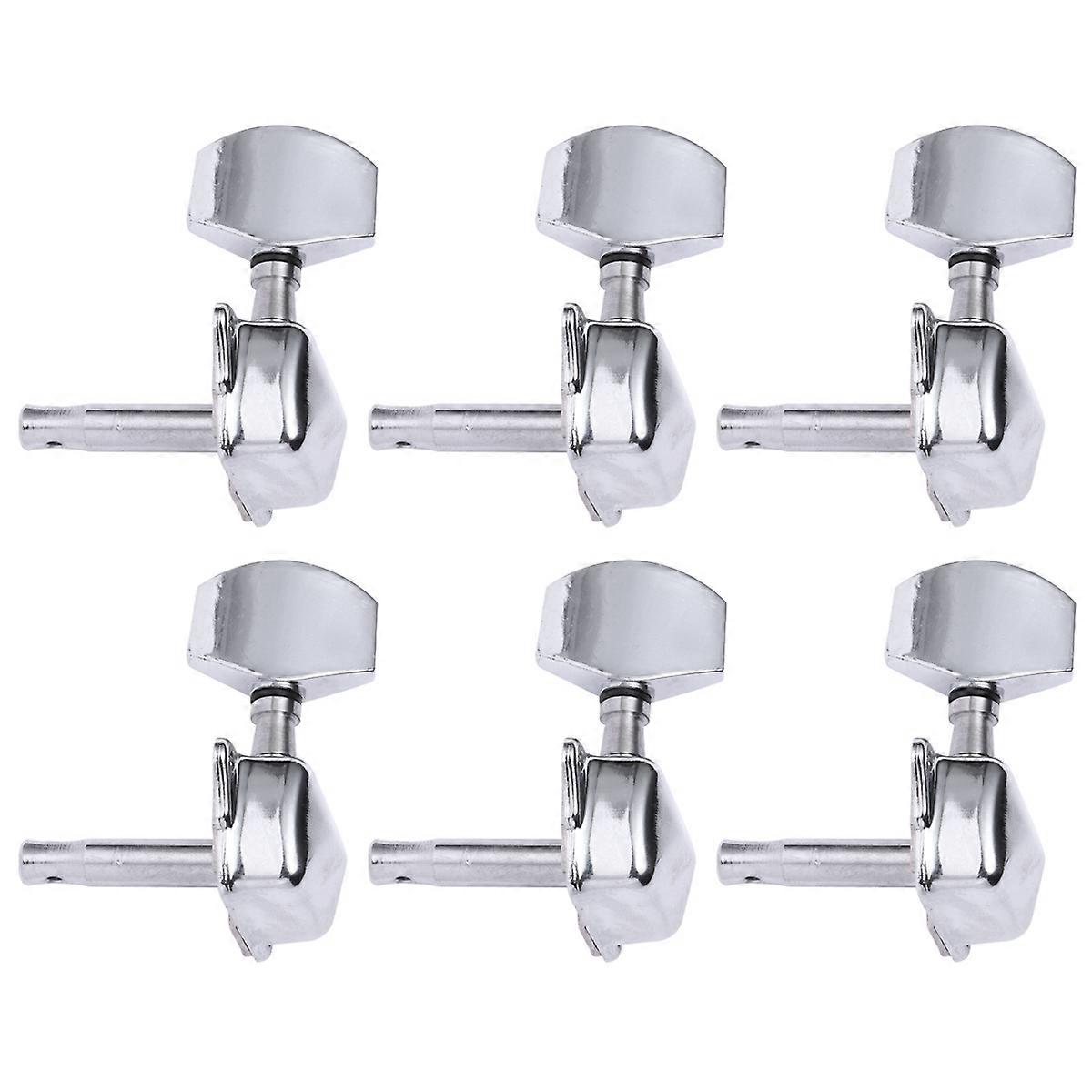 Machine Heads 6Pcs High Grade Material Tuning Pegs For Music Practice 4.4 X 2.9 X 2.2 Cm Essential Replacement For Guitarists