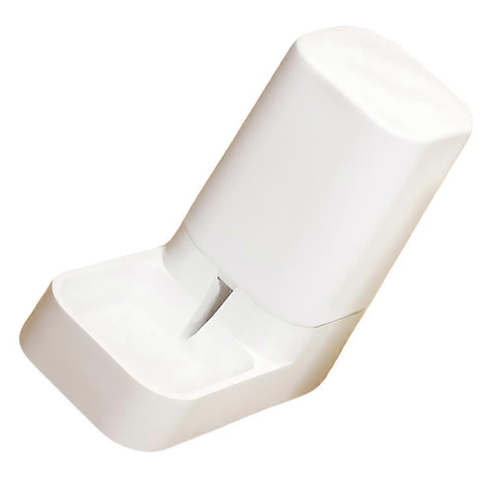 Pet Feeder Automatic Feeder Cat Feeding Bowls Home Feeding White Color Compact Design 1Pc
