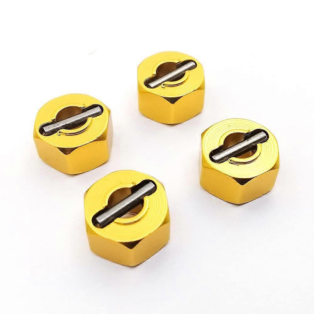 Aluminium Hex Wheel Hub Pins 7mm for Traxas Slash 4x4 RC Truck Upgrade Short Mounting Parts - 4 Pack
