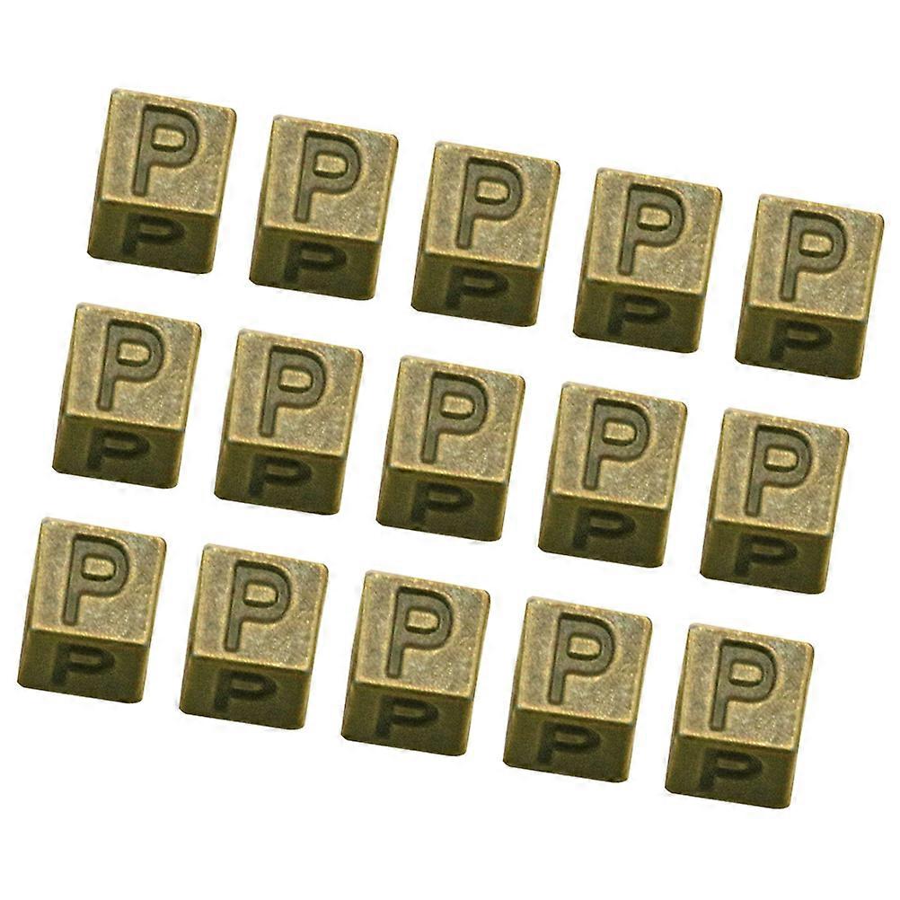 Craft Beads With Holes Vintage Style Metal Spacer Beads for Jewelry Making Art Craft DIY Projects 0.3×0.3×0.3in Small Size Design 2 Packs