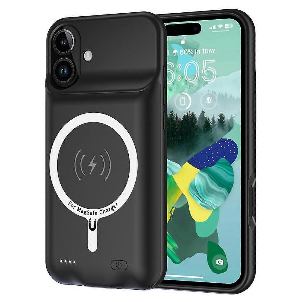 A29 Compatible For iPhone 17 Portable Phone Charger Case 6000mAh Power Bank Compatible with MagSafe