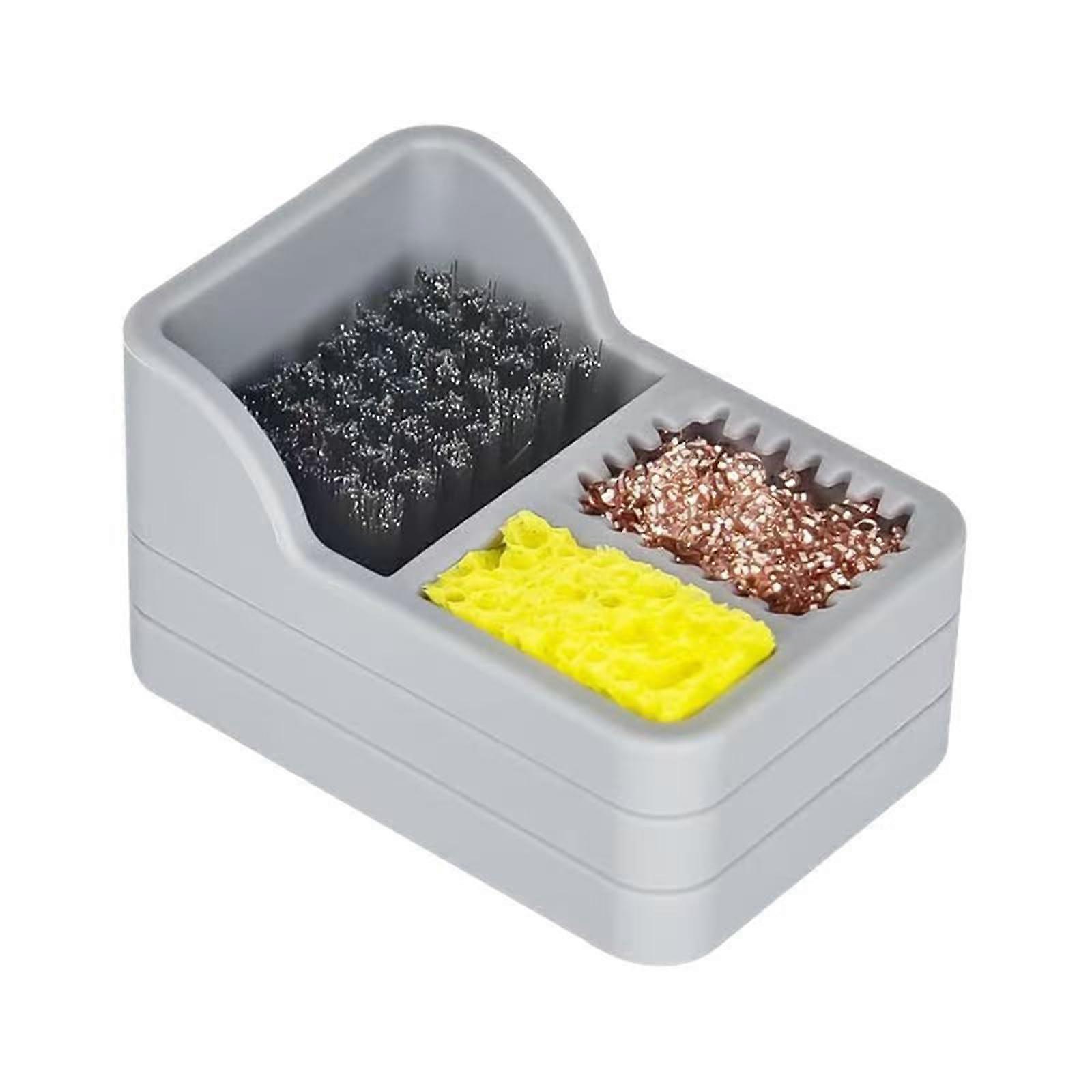 3in1 Soldering Tip Cleaner Solder Pot Dross Collector for Electronics Professionals and Hobbyists Gray