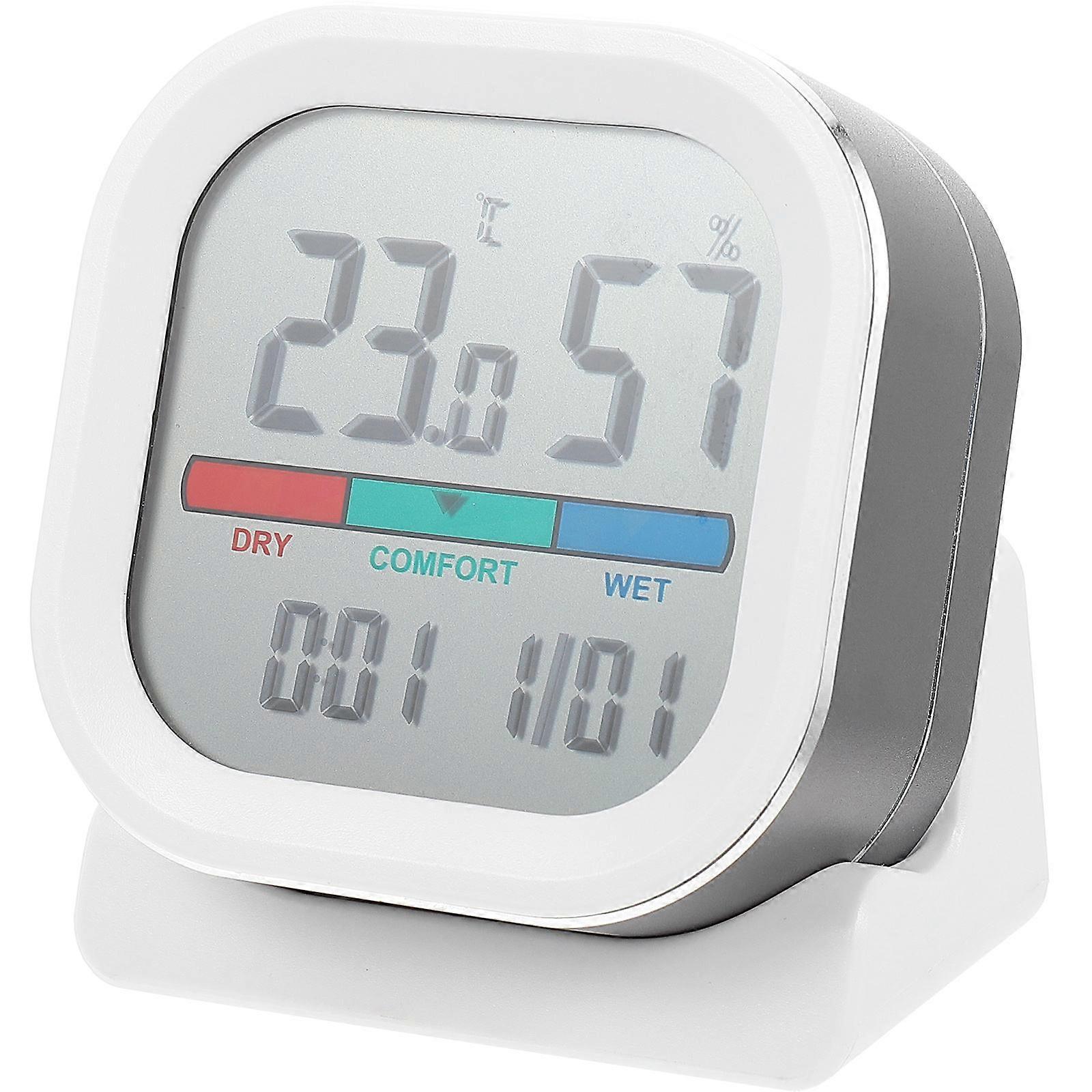 Portable Thermohygrometer Digital For Office Use 7.8X7.8X3.8CM High Accuracy 1Pcs