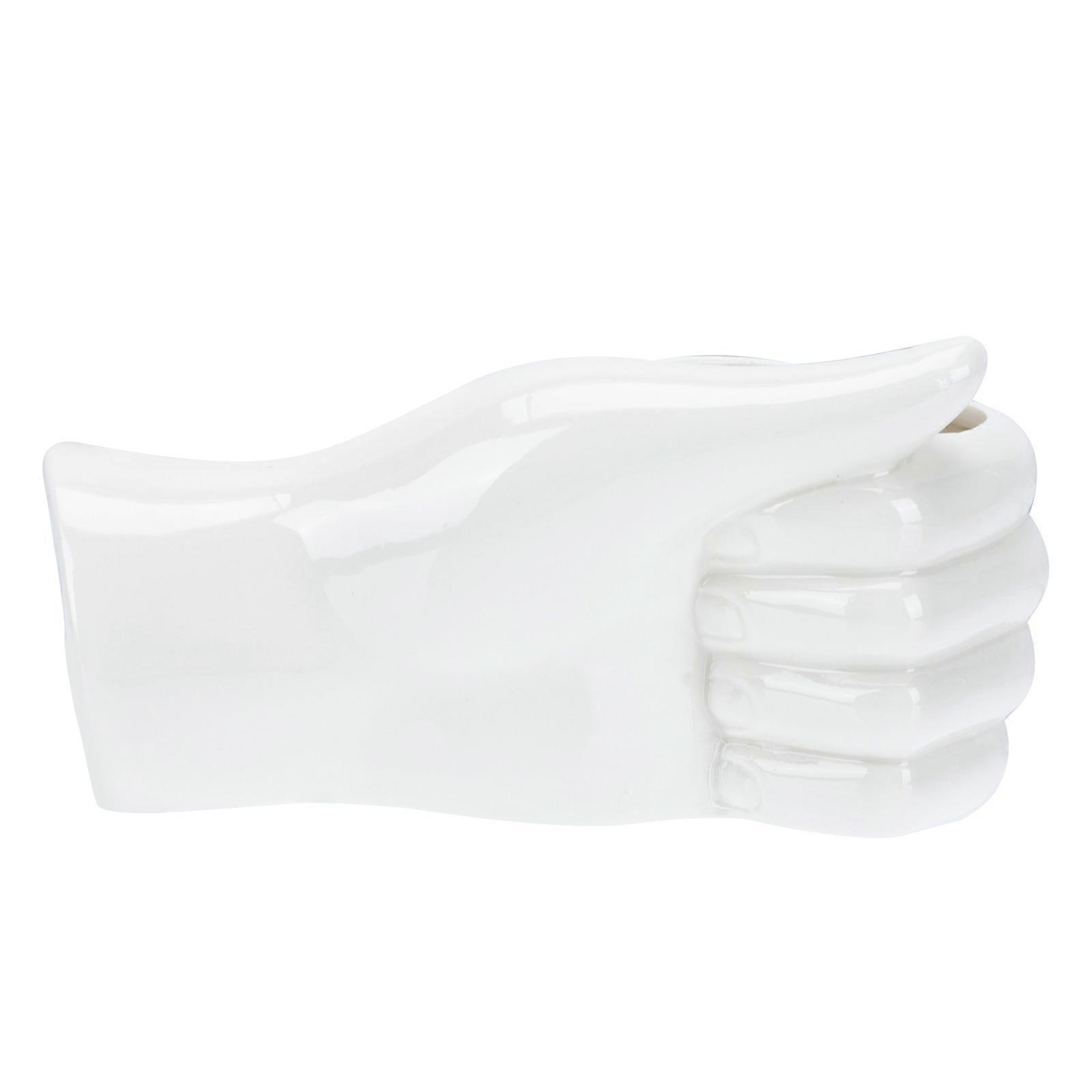 Ceramic Vase Hand Shaped Creative Flower Arrangement Container Perfect For Exhibition Display 1Set