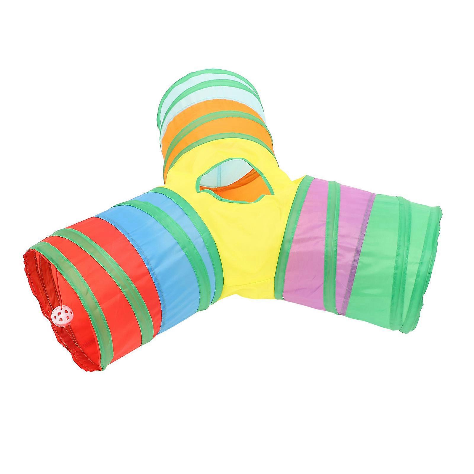 Durable Cat Tunnel Made from Polyester for Pet Use with Generous Space Foldable