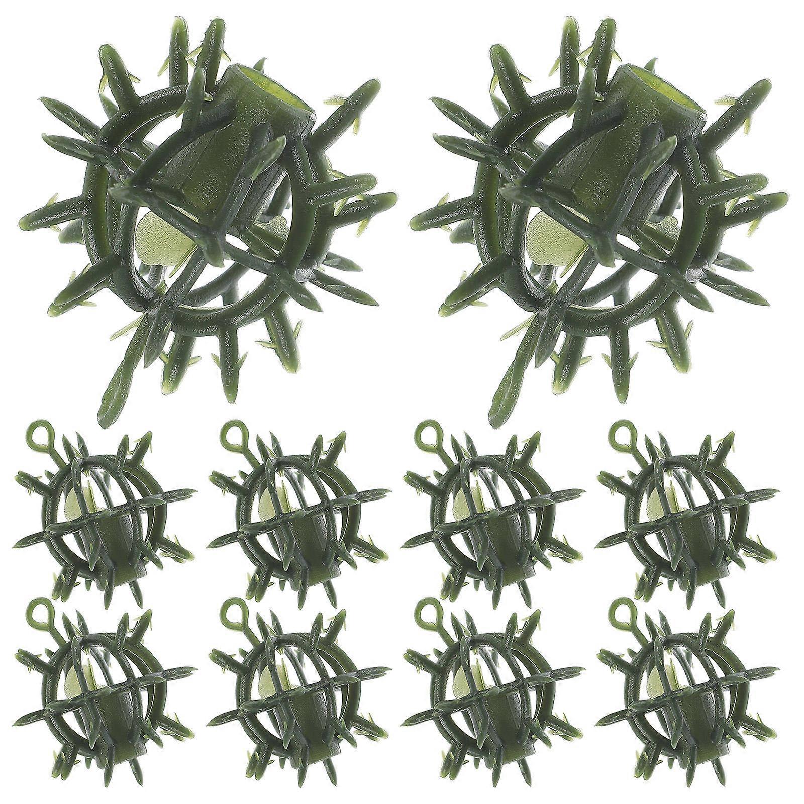 Plastic Topiary Ball Support Frame for Flower Arrangement with 10Pcs Green