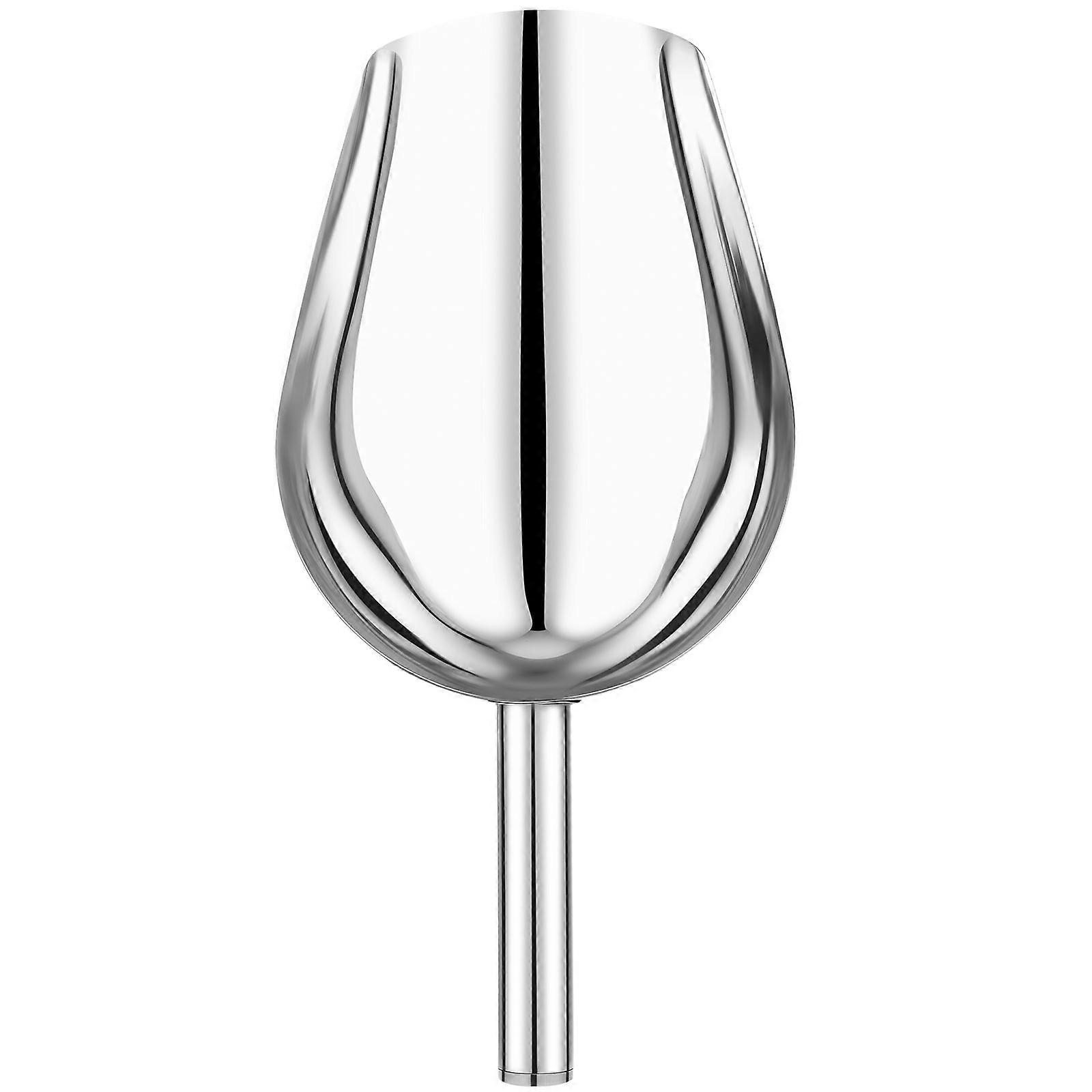 Stainless Steel Multifunctional Ice Scoop Food Grade for Flour, Candy & Rice Scooping with Wear Resistant Design for Home and Party Use