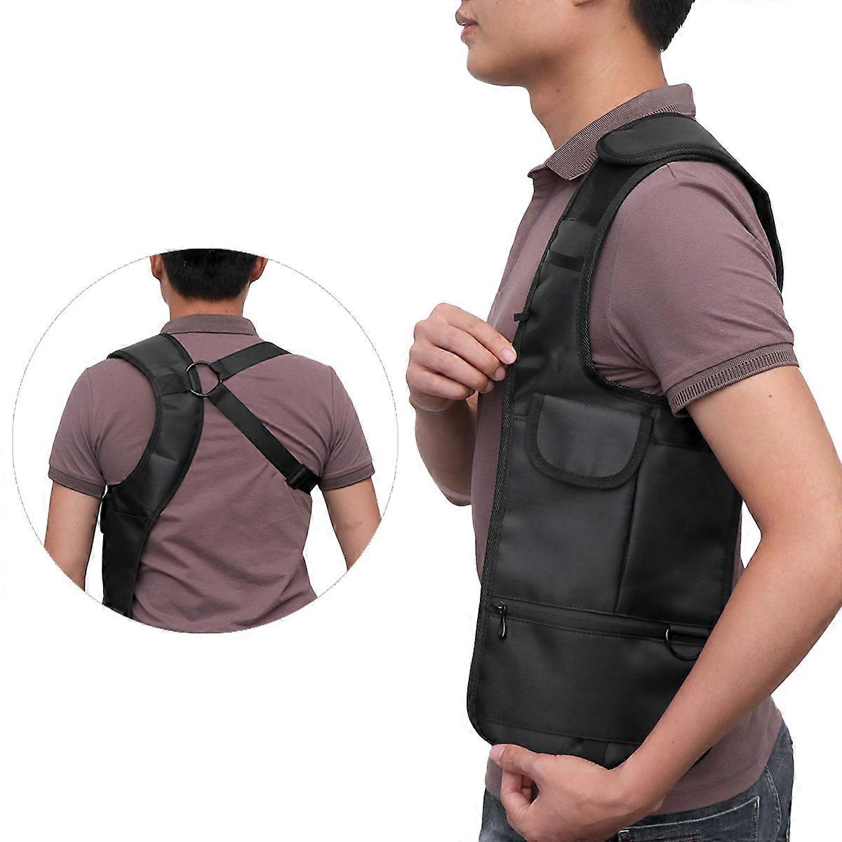 Black Underarm AntiTheft Bag for Outdoor Use Made of Durable Nylon with Adjustable Strap 1pc Portable Phone Bag