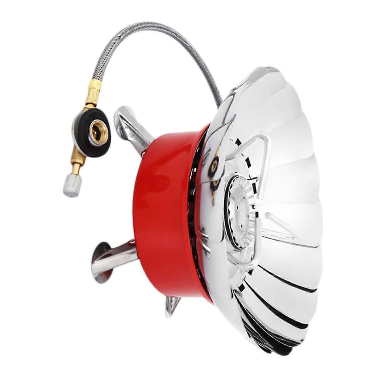 Portable Gas Burner with Creative Burner End, Durable Steel Stove Head