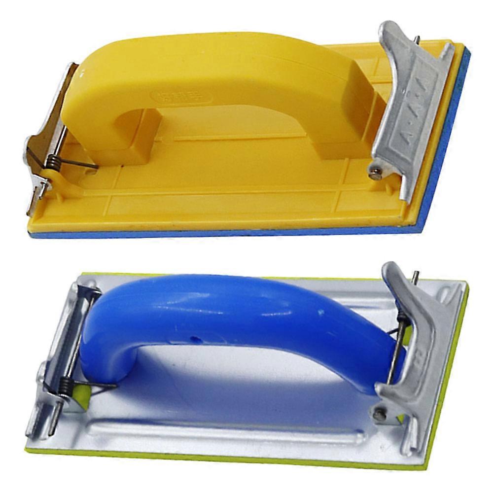 Sandpaper Holder Woodworking Sanding Tool for Manual Polishing 2Pcs