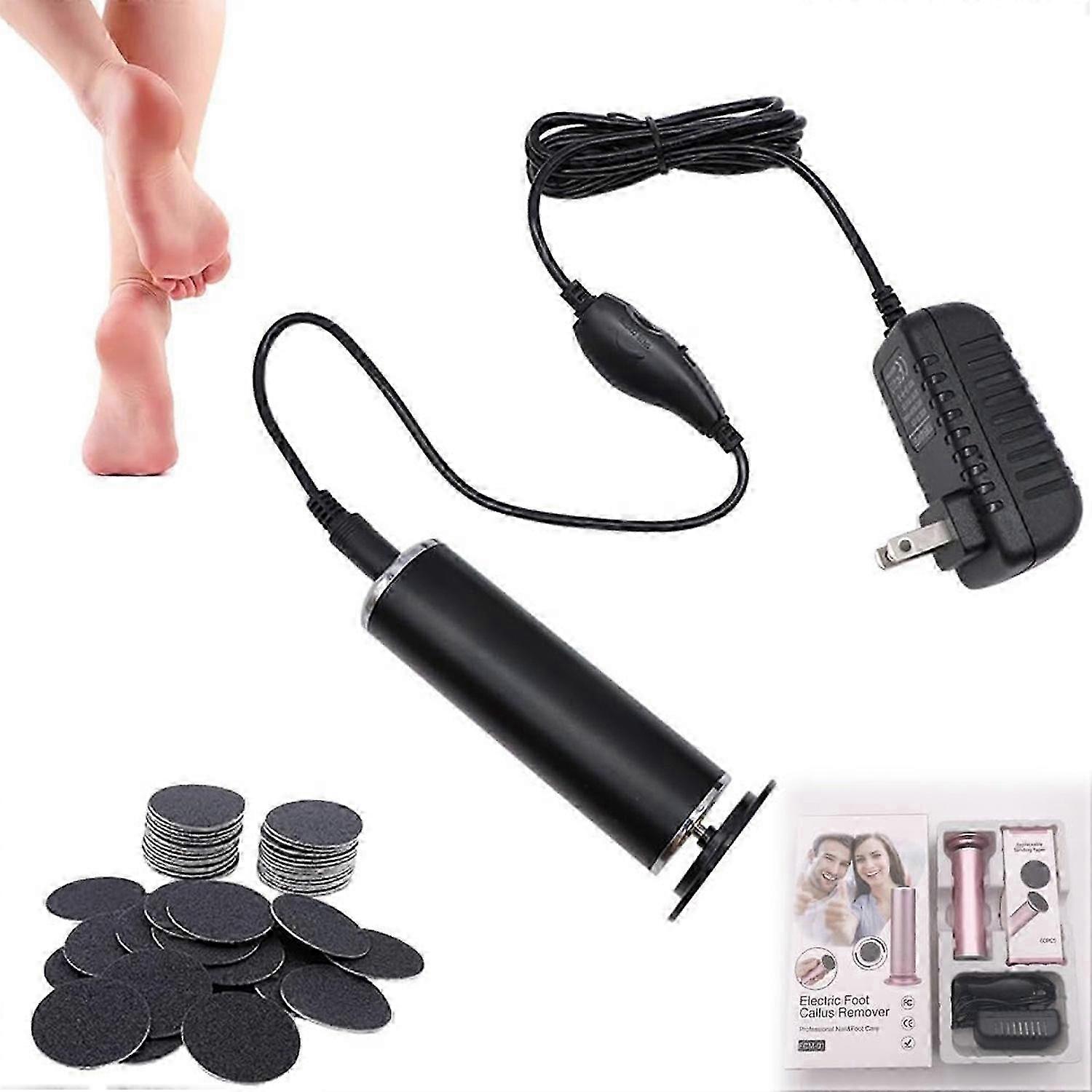 Goldene elektrische Fußfeile zur Hornhautentfernung - Pediküre-Tool & Entferner für abgestorbene Hautschüppchen