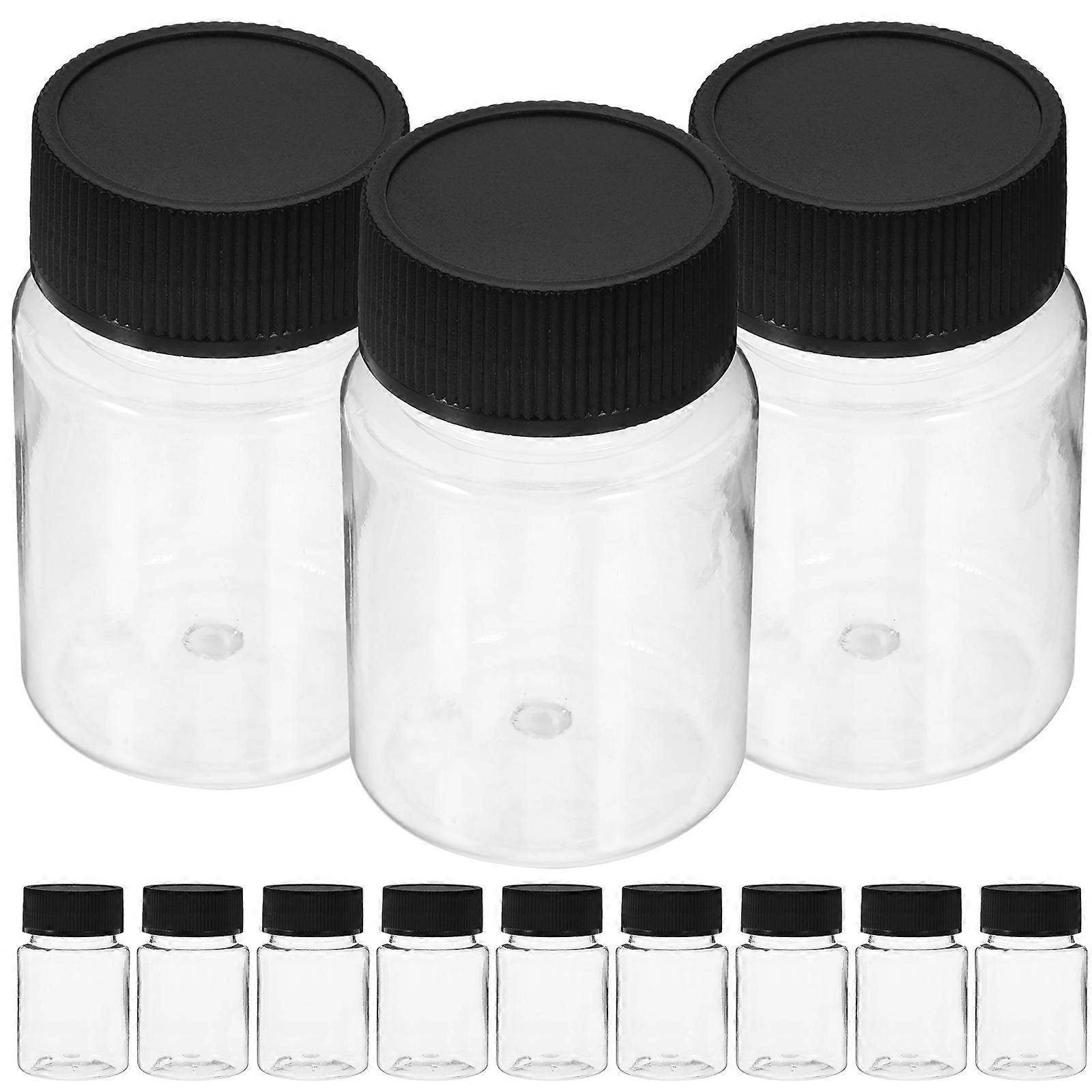 Small Sampling Bottles with Wide Mouth Design for Laboratory Use PET Transparent 50ml
