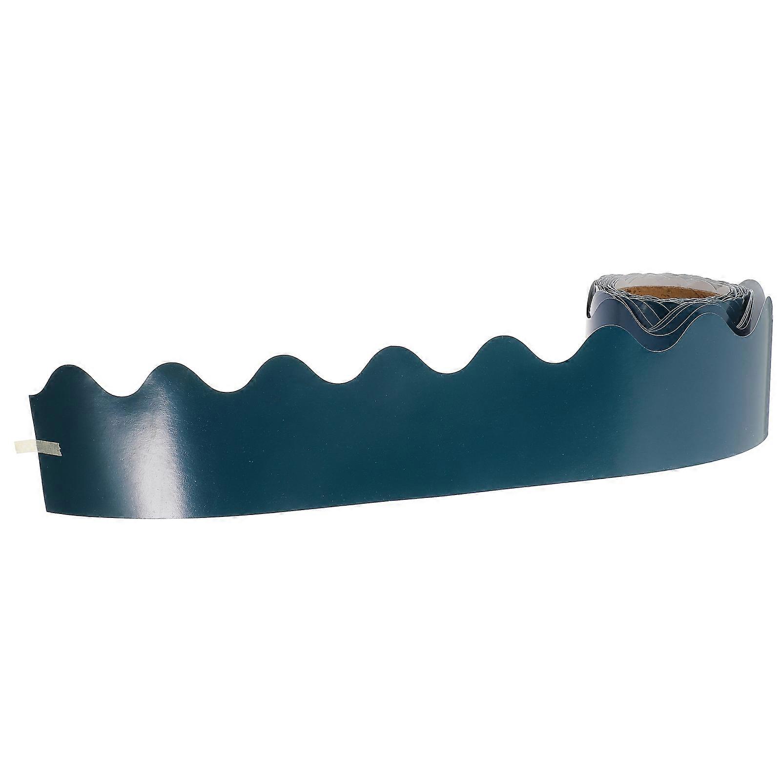 Black Coated Paper Bulletin Board Borders for Classroom Decor with Scalloped Edges 1 Roll