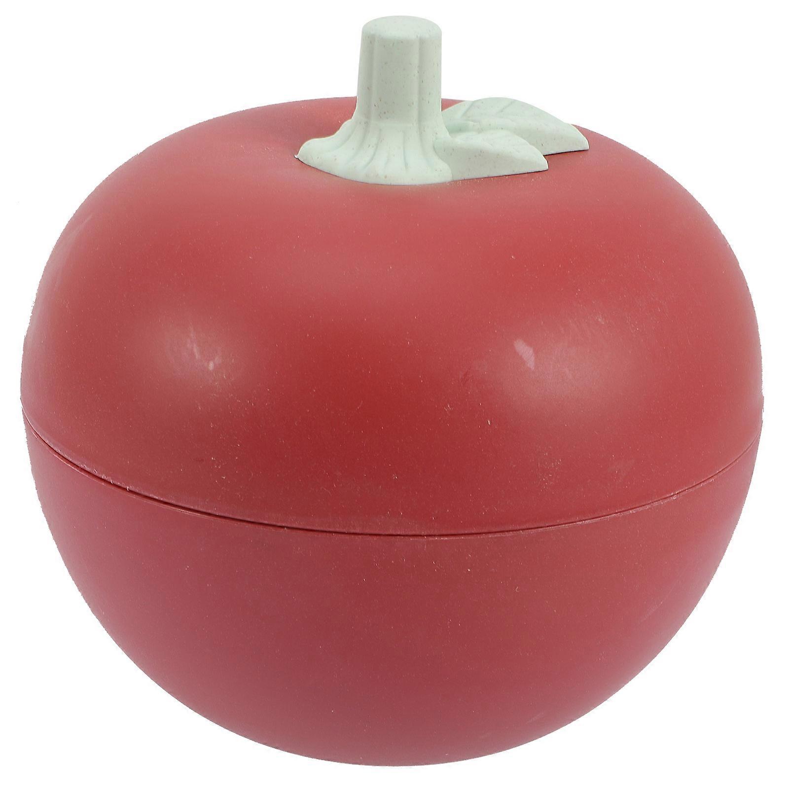 Fruit Tray for Storage in Red Large Capacity Snack Container for Kids with Lid 7.5 x 5.3 Inches