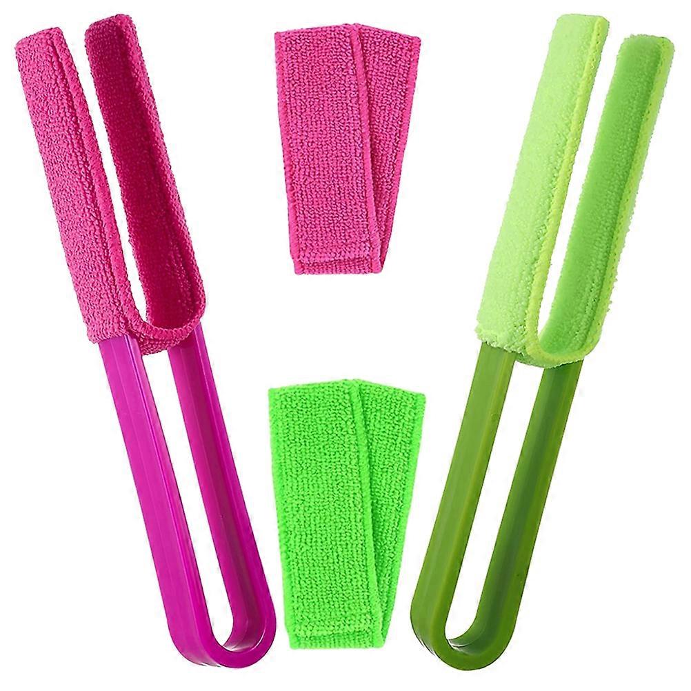 Multipurpose Blinds Cleaner Tool with Removable Washable Brush Heads for Home Use Assorted Color