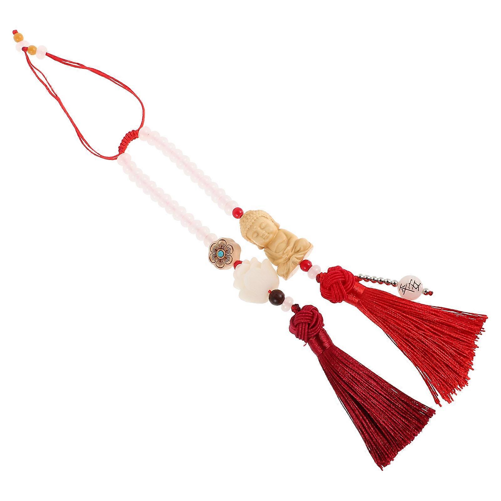 Car Accessories for Boys Weaving Design Buddha Car Charm Multi Color 1Pcs