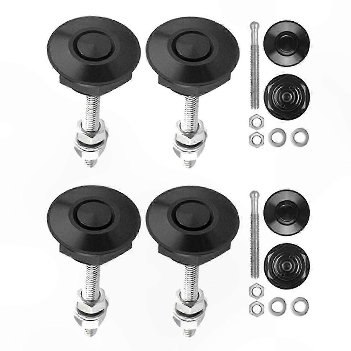 2-Pack Quick Release Hood Pins with Push Button Locking Clips