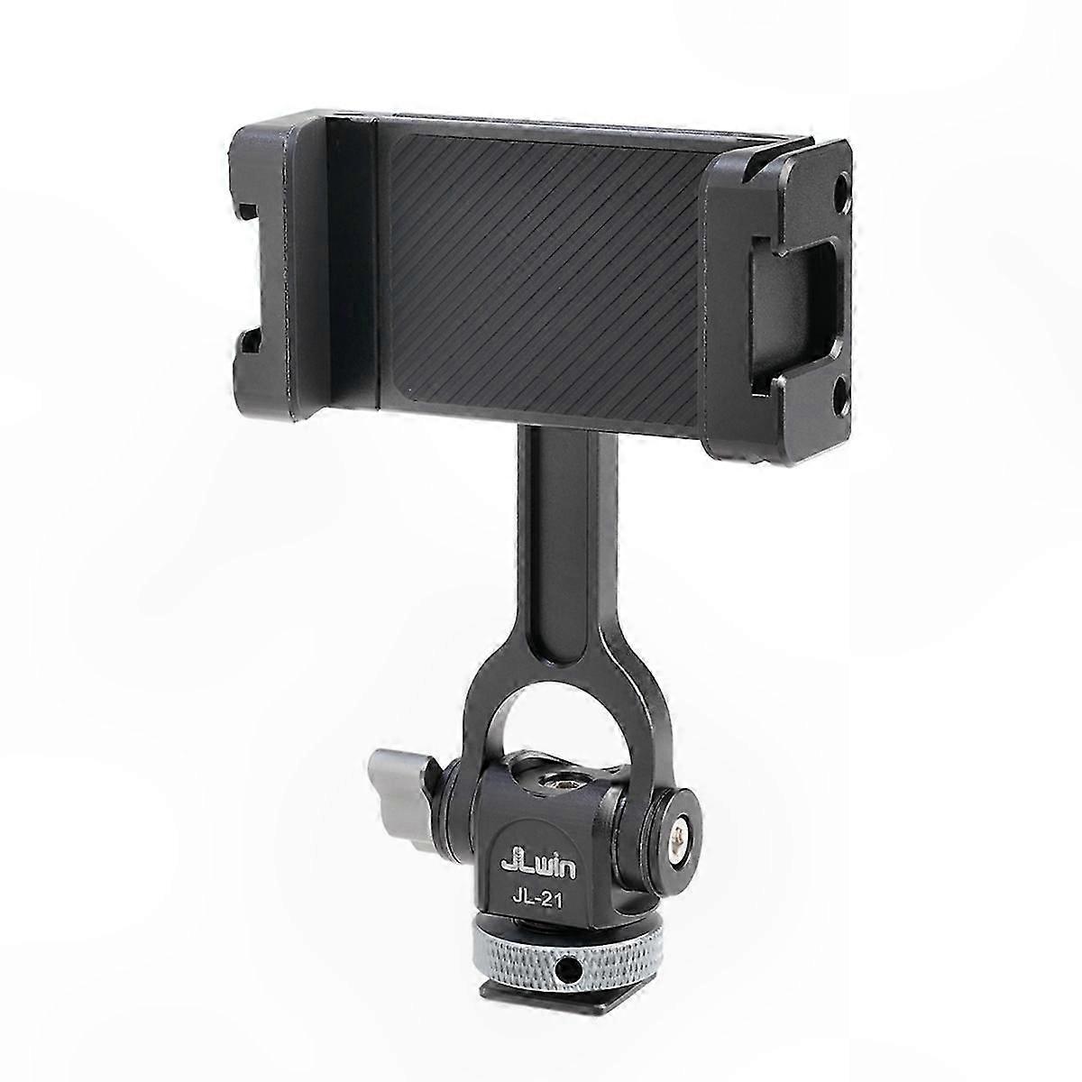 Universal Smartphone Mount with Tripod Adapter and Cold Shoe Accessory Connection