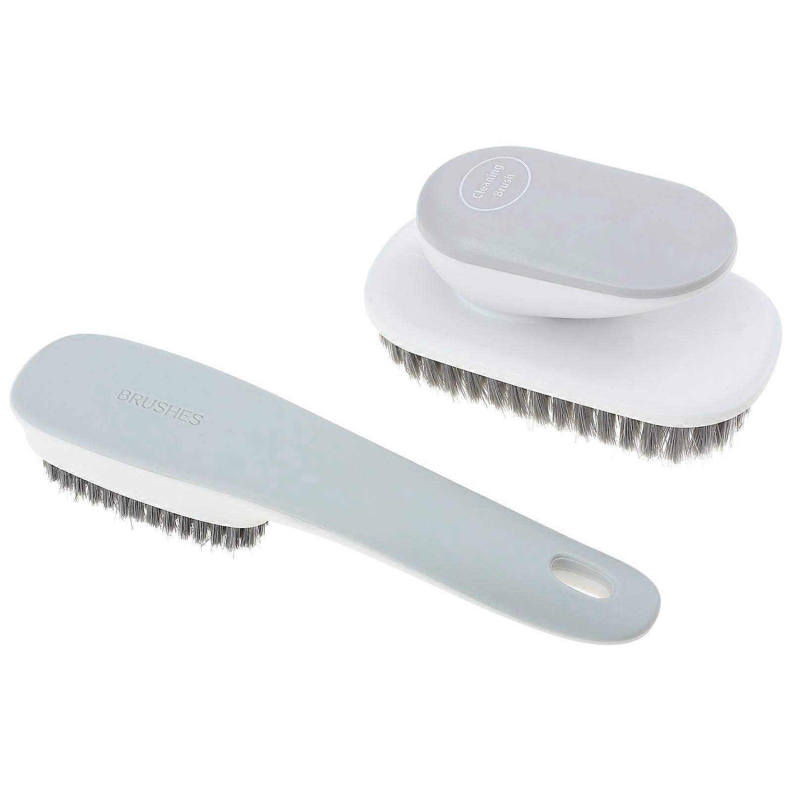 1 Set Clothes Washing Brush Shoe Cleaning Brush with Long Handle Scrub Brush