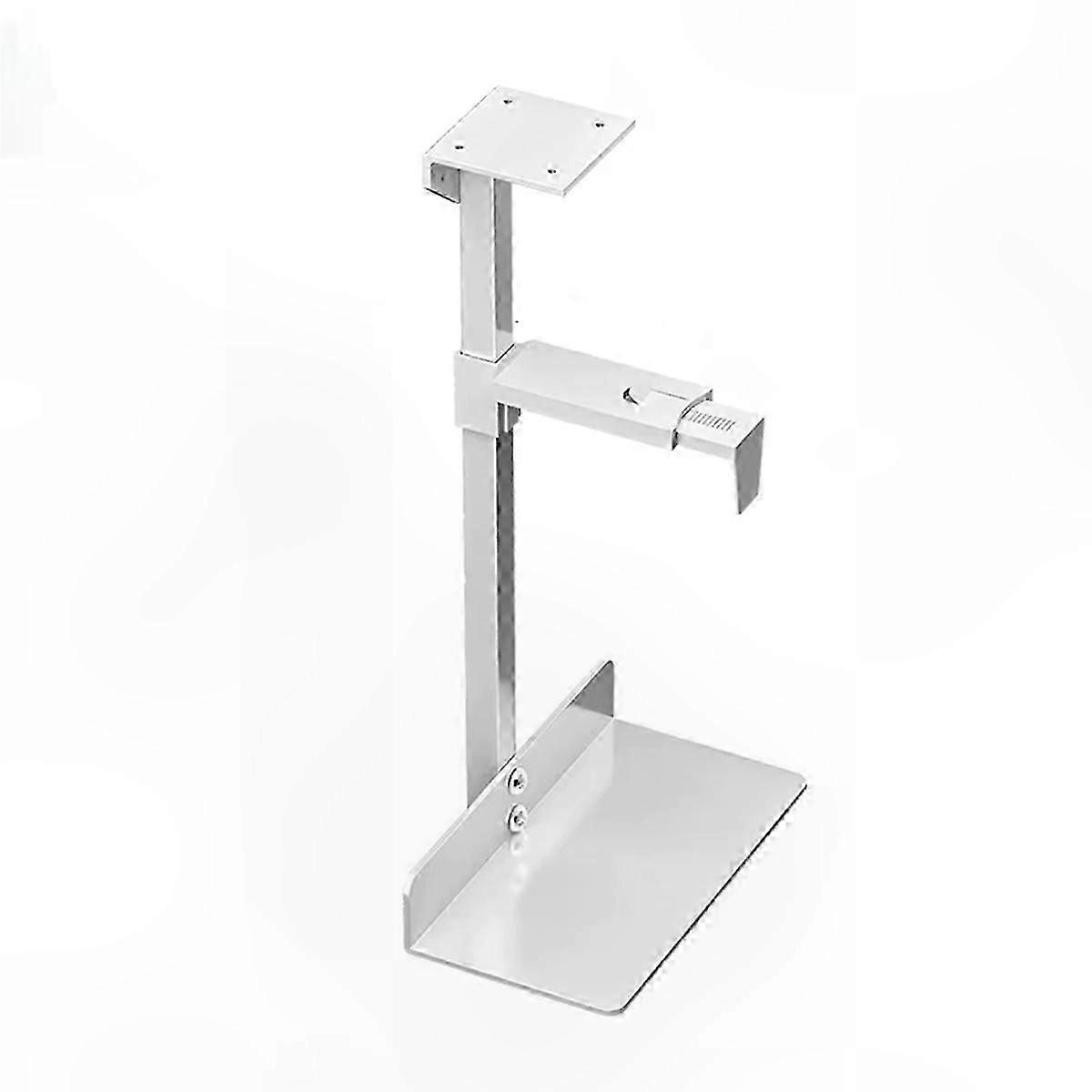 Adjustable Under Desk CPU Holder for PC Tower, Wall Mountable Side Stand with Universal Compatibility