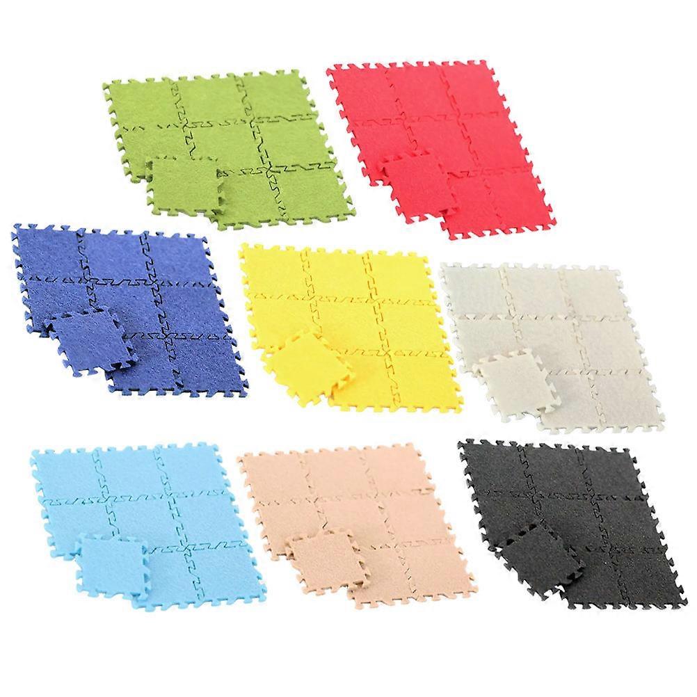 Micro Landscape Models Mini House Puzzle Mats For Miniature Enthusiasts 3.5X3.5X0.2CM 8 Sets