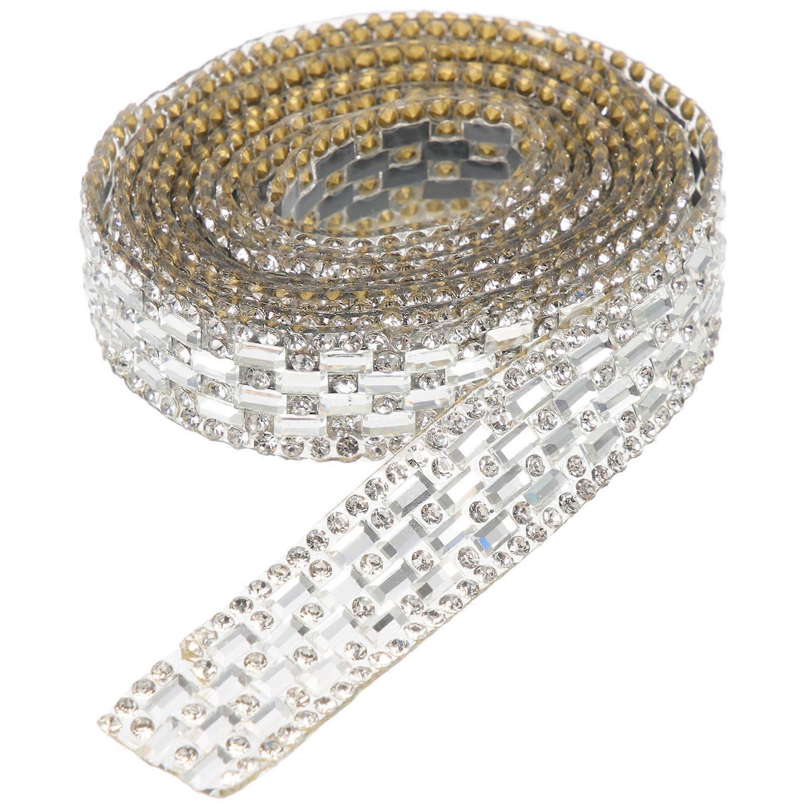 Rhinestone Roll Self Adhesive Strips For DIY Crafts And Handicraft Material In 0.2x1.5x100cm Size 1 Roll
