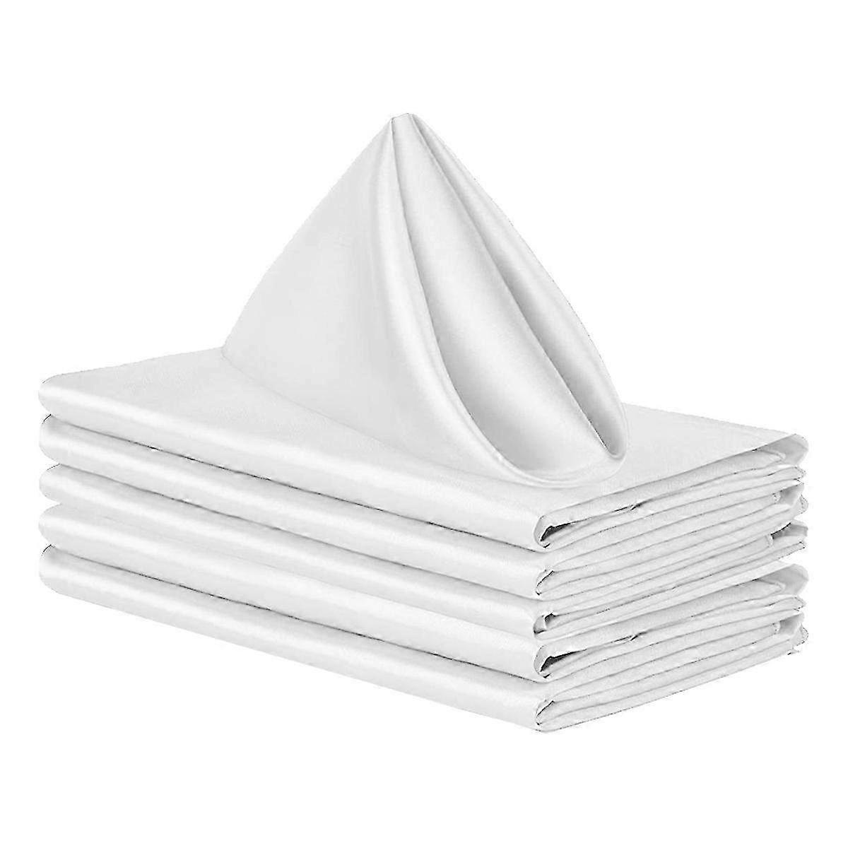 Set of 6 Washable Cloth Dinner Napkins - 43x43cm Reusable Napkins for Restaurants, Weddings, Holidays & Everyday Use