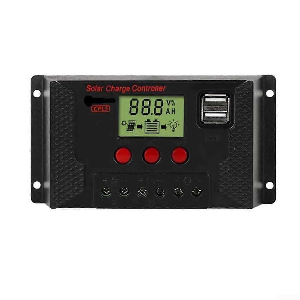 Solar charge controller, 12V/24V, adjustable LCD, for offgrid systems (80A)