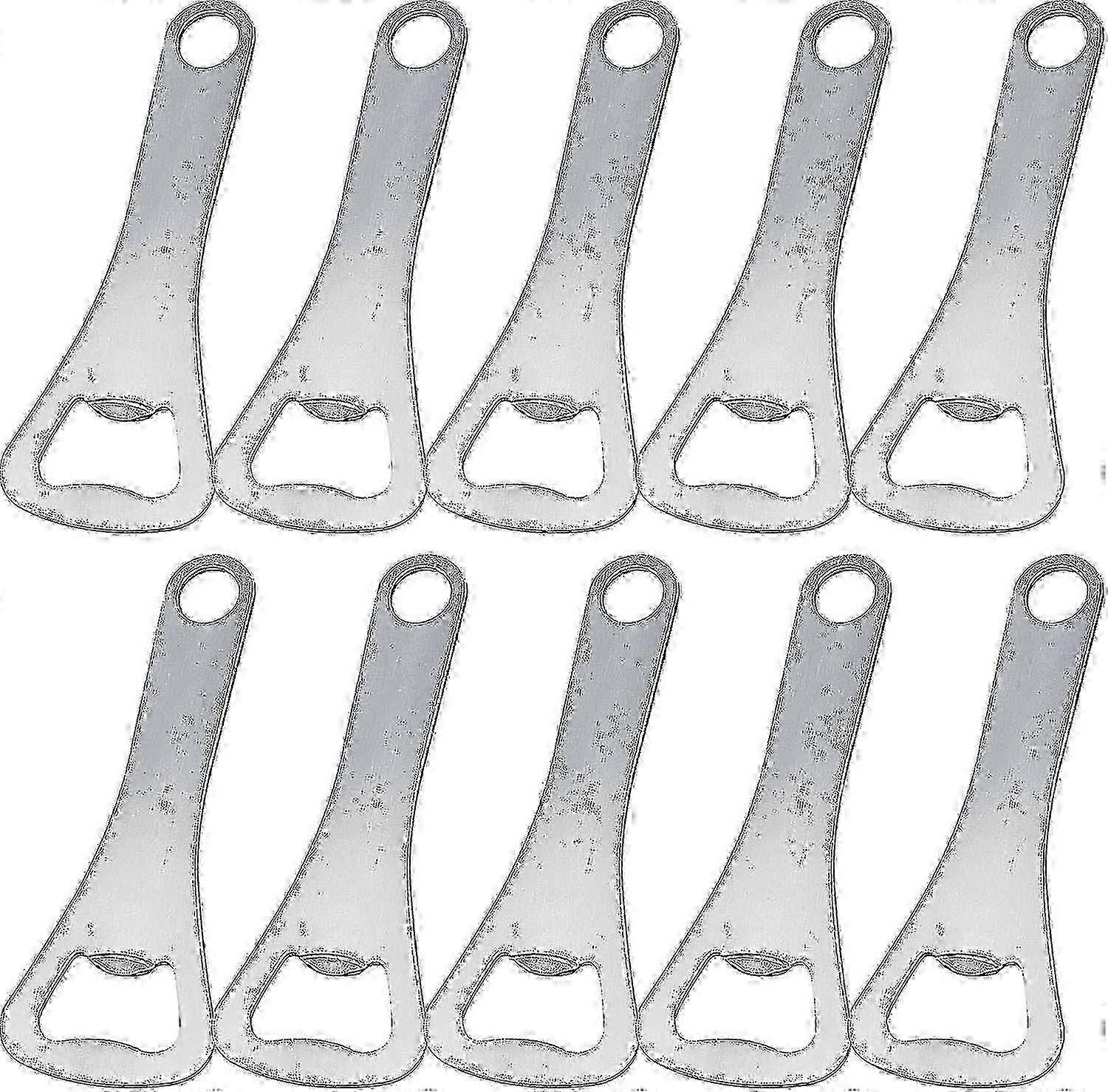 Pullonavauspakkaus Crown Bottle Opener Bulk olutpullonavaaja (hopea, 10 kpl)