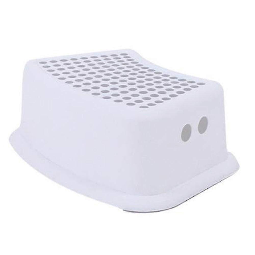 Grey Stackable Step Stool for Children - Durable Plastic Non-Slip Chair Booster for Easy Reaching and Playtime Fun