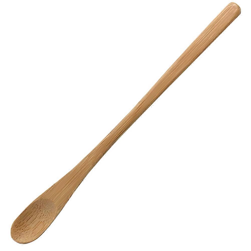 Bamboo Dessert with Ergonomic Handle for Coffee Stirring and Home Use Khaki 10pcs