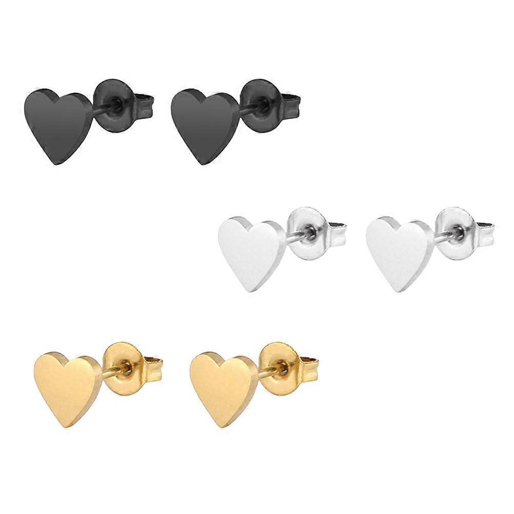 Men Earrings Studs, Durable Stainless Steel Design for Everyday Wear