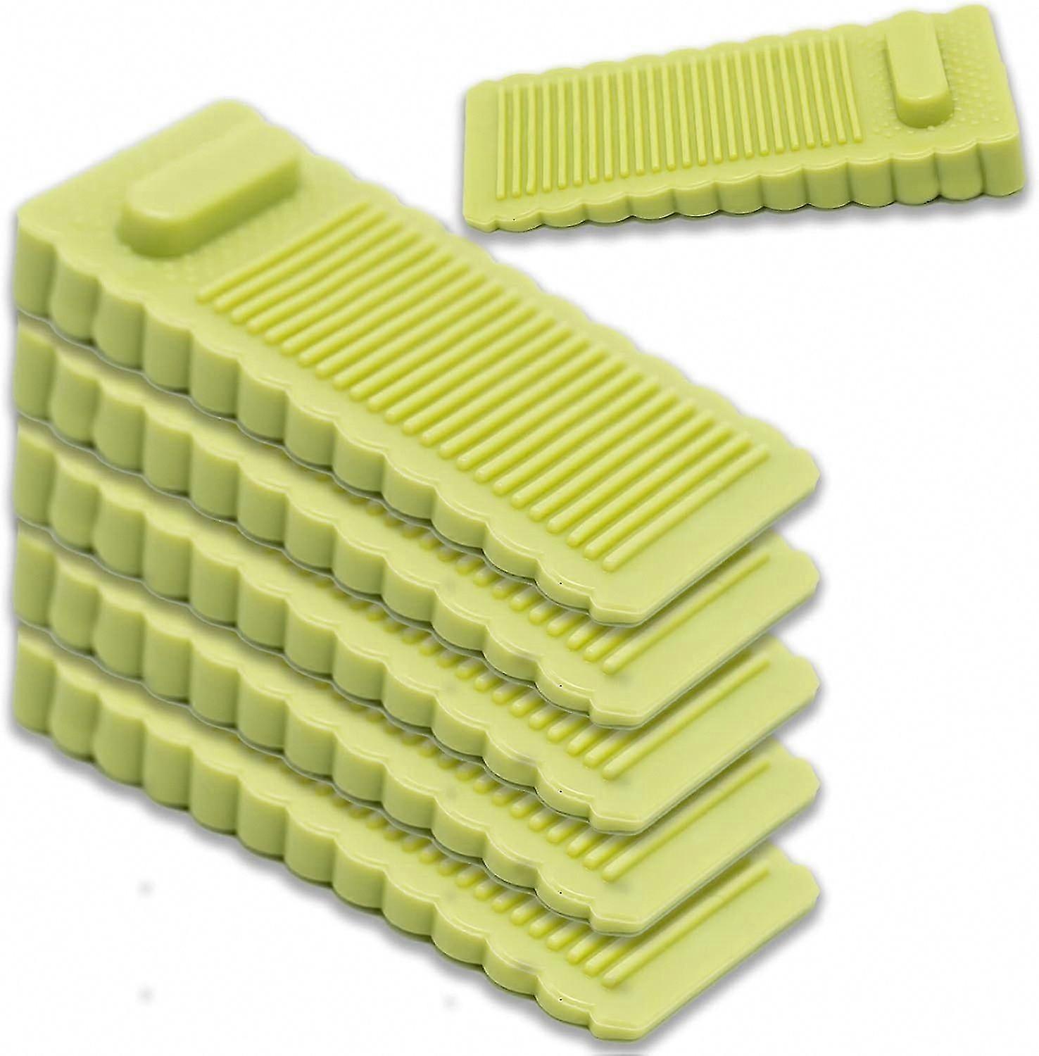 Door Stops, 5pcs Anti-Slip Floor Door Wedge with Adjustable Height, can be used on a base such as Tiles, Concrete, Cement etc