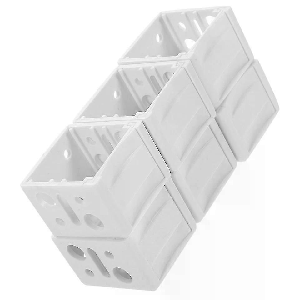 Shutter Blinds Mounting Brackets, 6 Pcs Window Headrail Holder for Blinds Installation