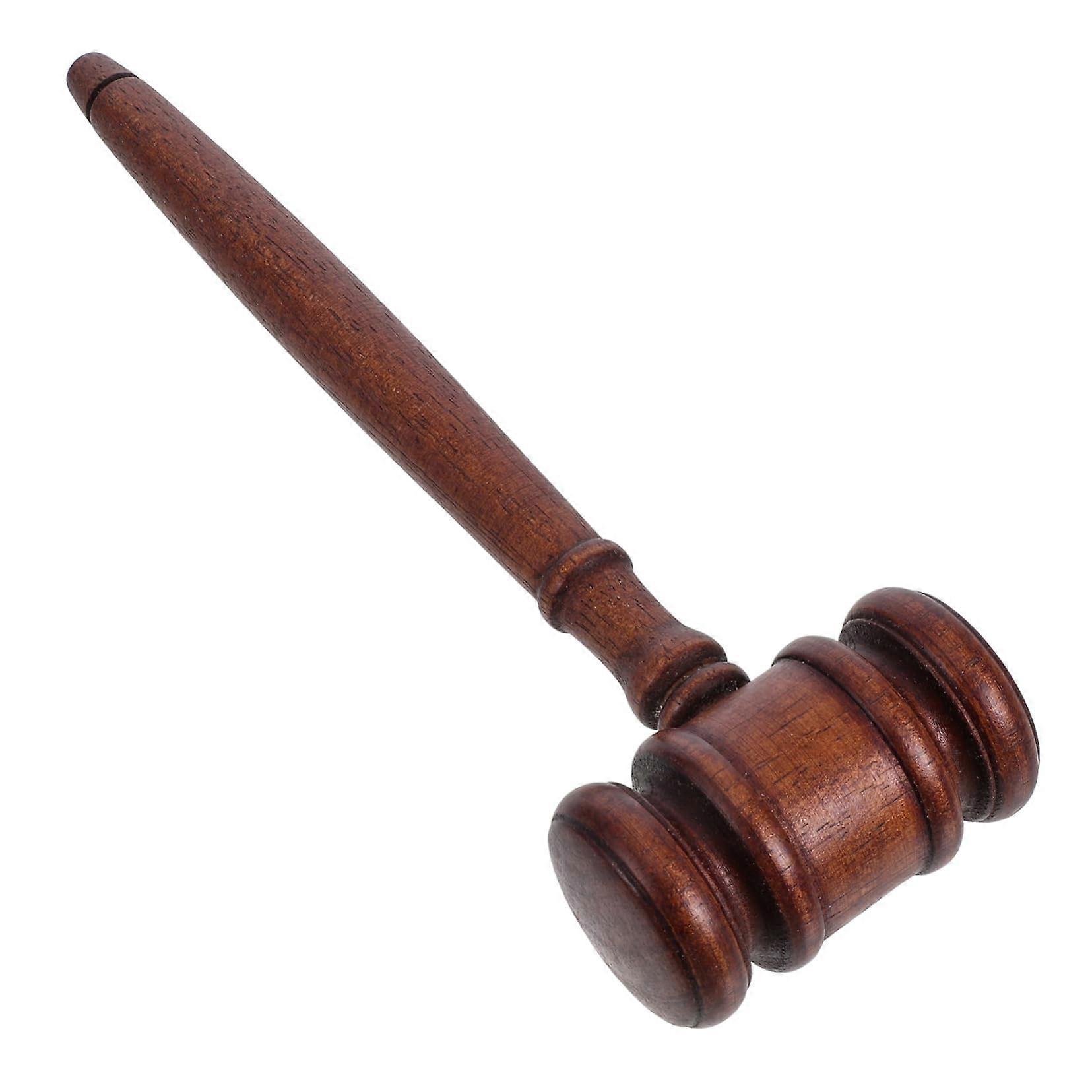 Mini Wooden Hammer Judge Costume Accessory Assembly Hammer Toy