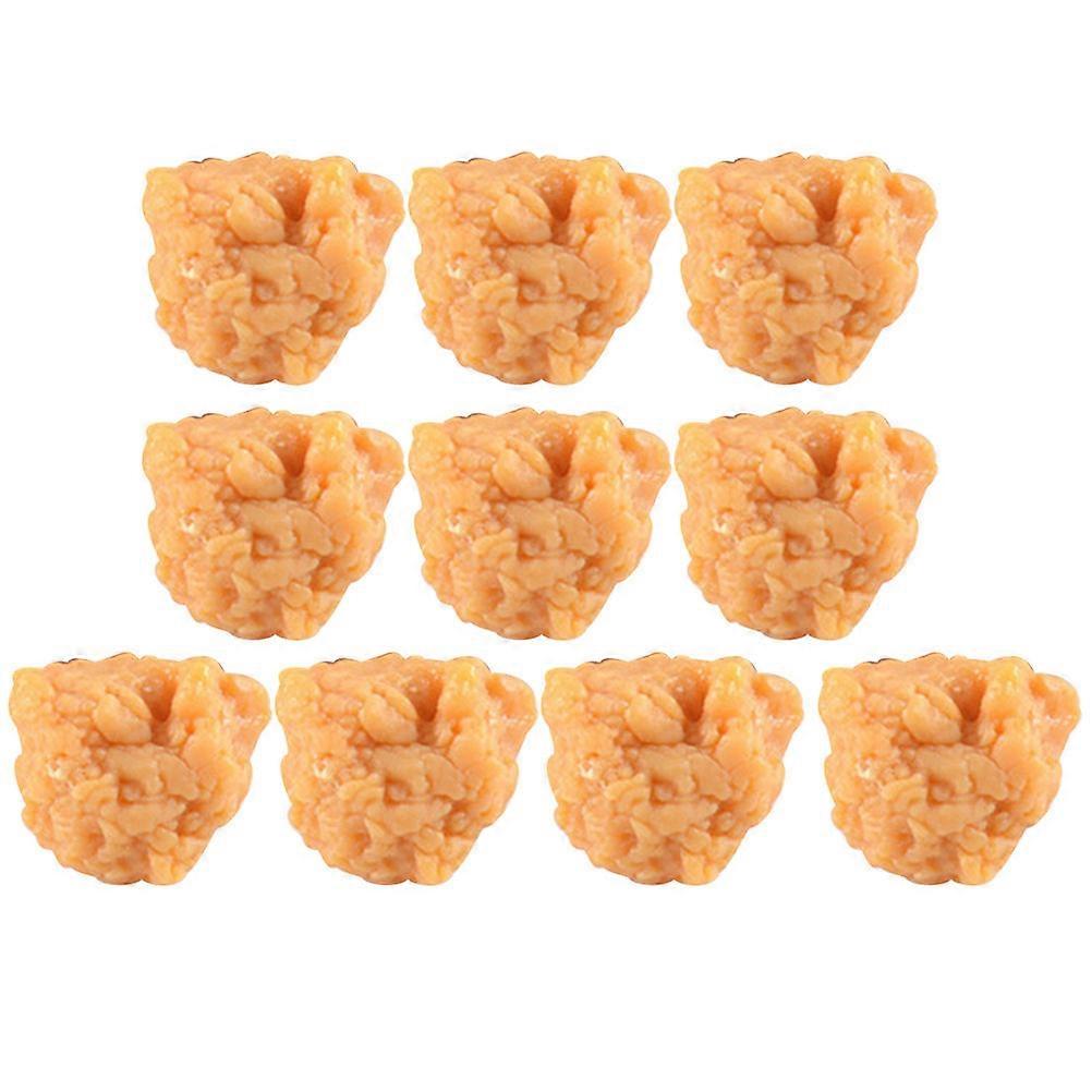 10Pcs Fake Chicken Popcorn Fried Props Small Models