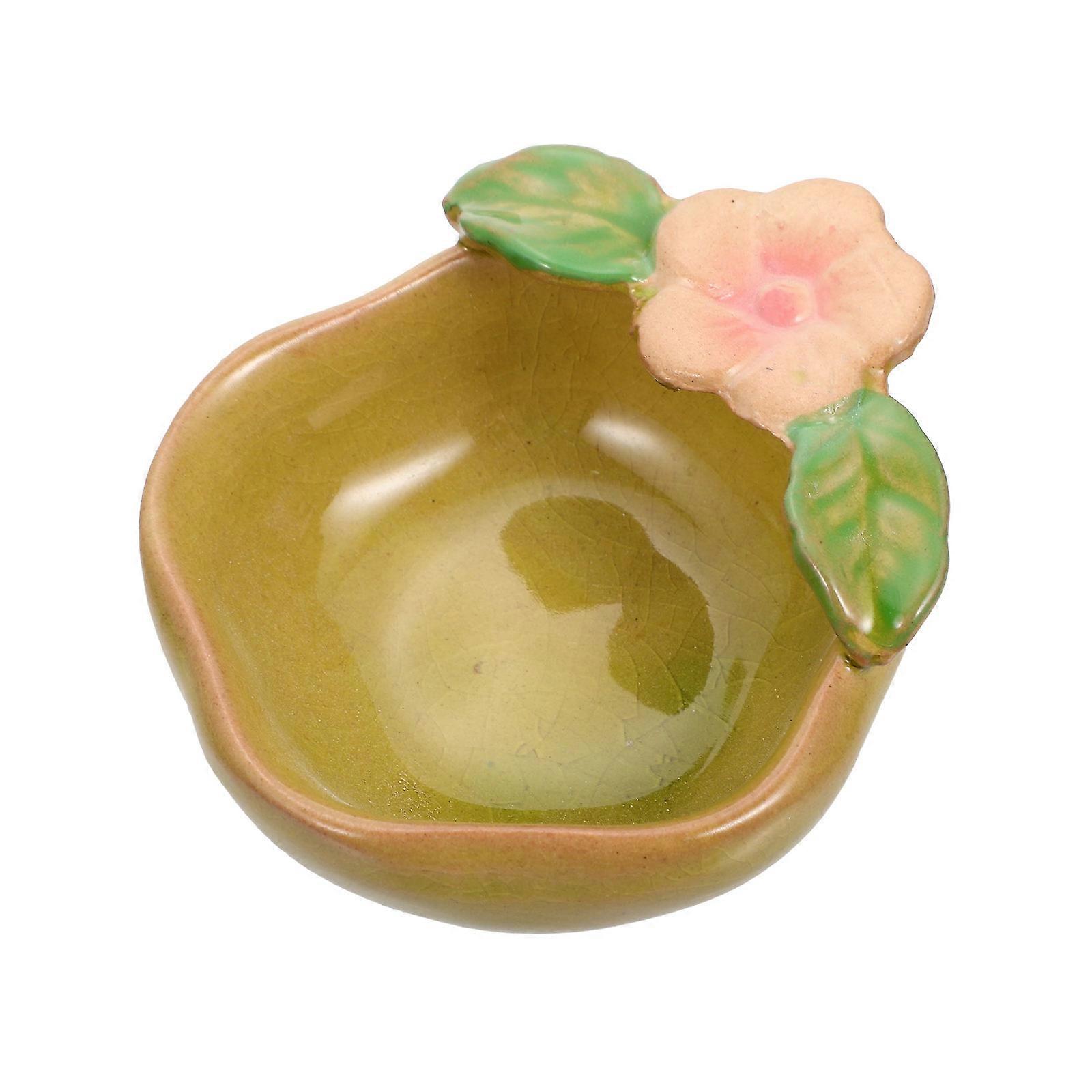 Ceramic Aroma Holder for Essential Oils, Elegant Spa Facial Bowl for Mixing Masks and Powders, Artistic Design with Smooth Surface