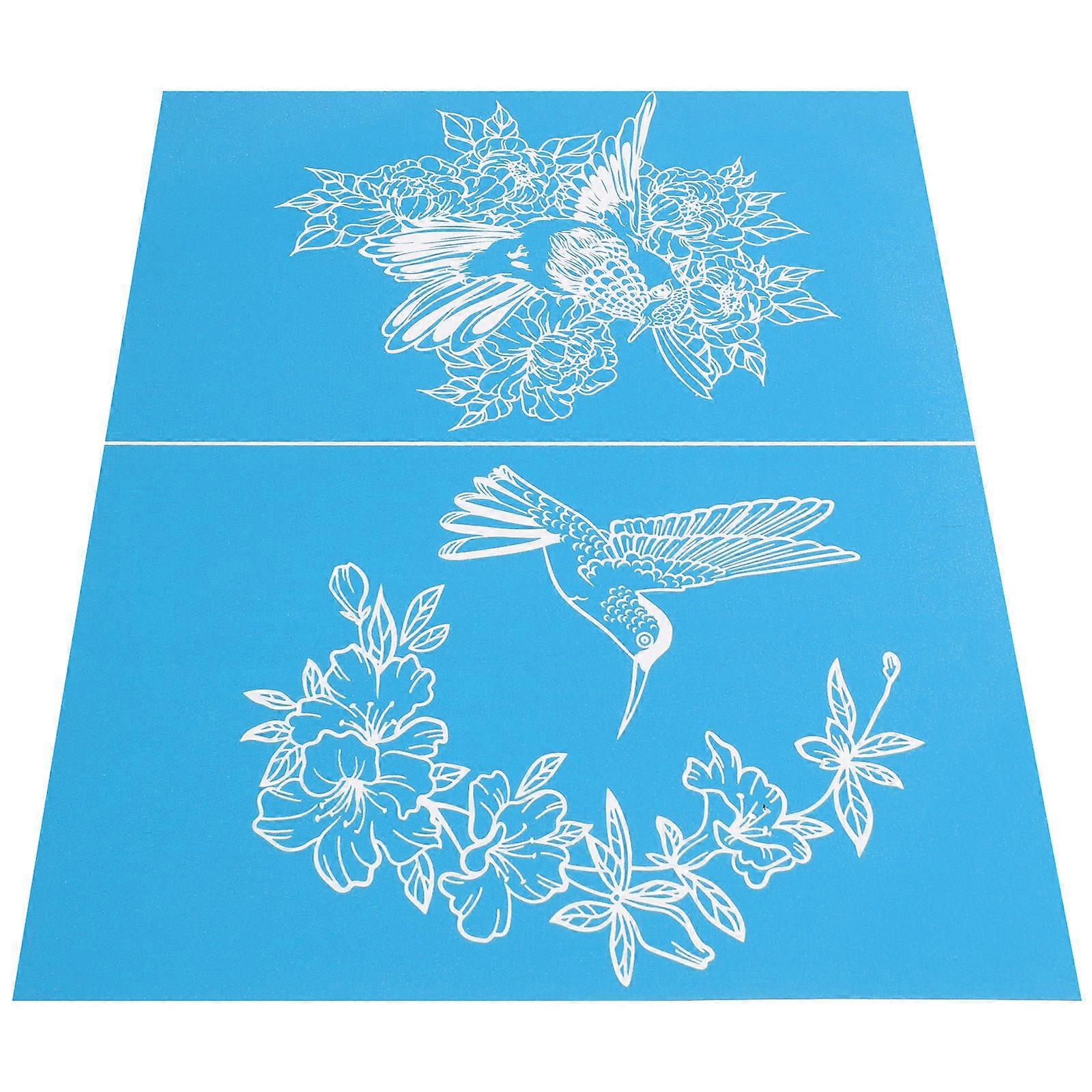 Reusable Silk Screen Stencil Decorative Template for Artists Perfect for DIY Projects 1Pack