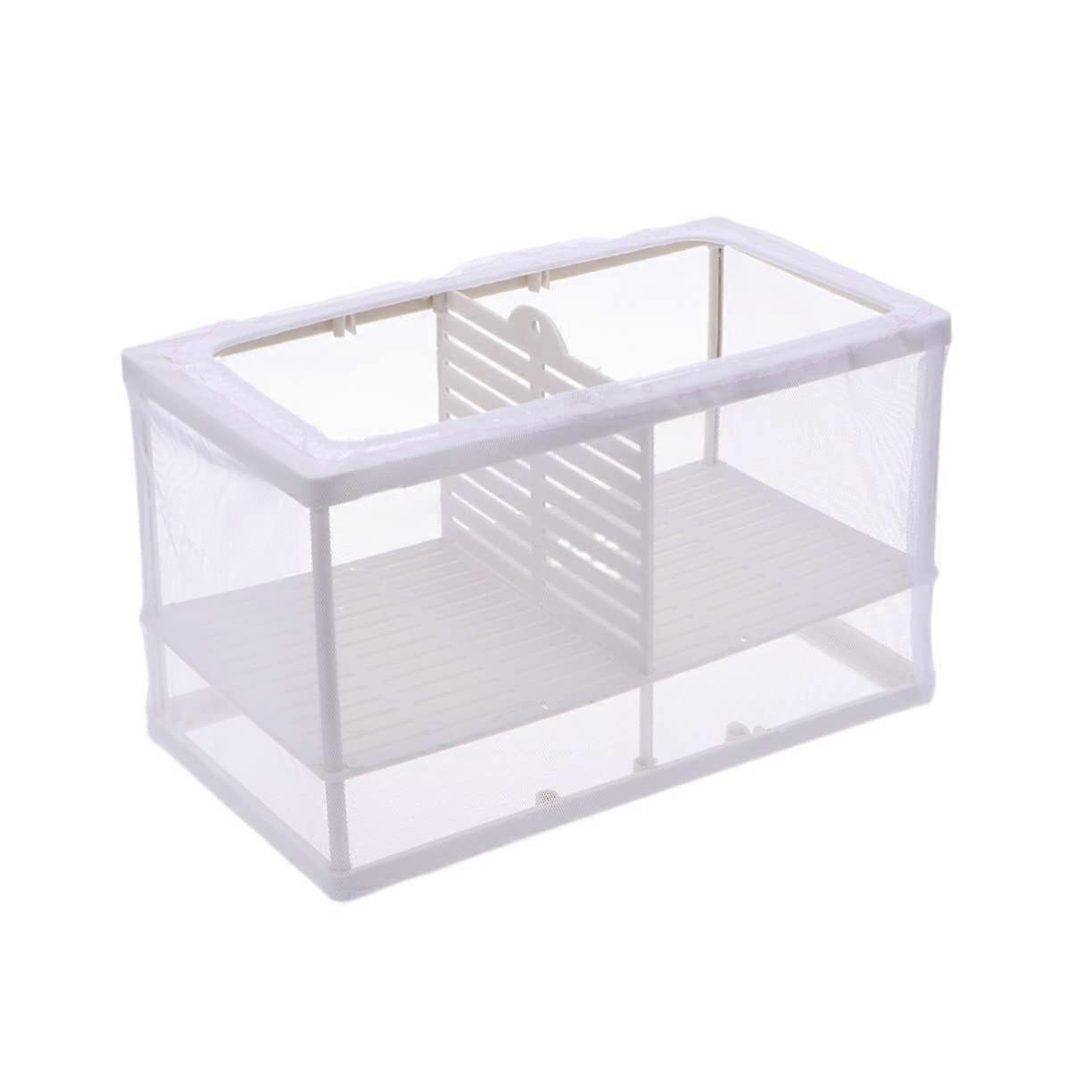 Fish breeding net with suction cups, large breeding station for aquariums, increases fish survival rate, random color selection