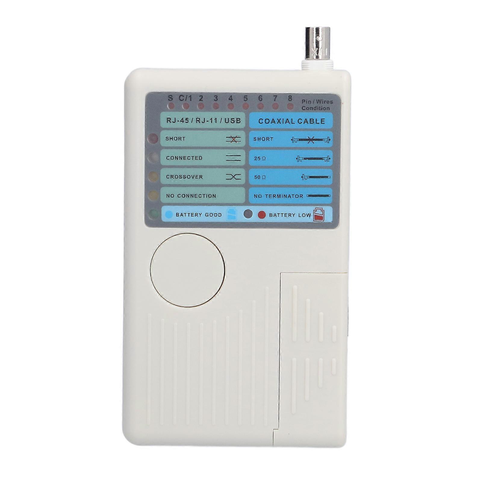 Network Cable Tester 4 in 1 Multifunctional Coaxial Wire Testers for RJ45 BNC RJ11 USB
