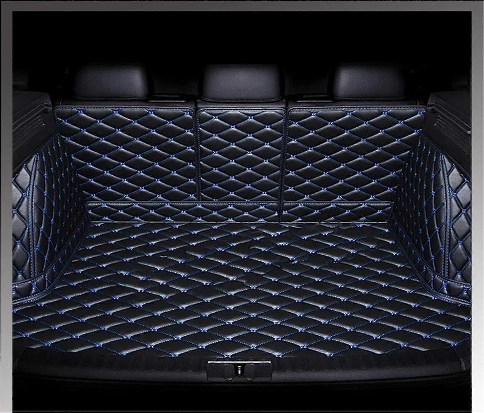 Car Boot Liners Full Coverage Trunk Mat Black Blue Compatible With Land Rover Evoque 2016-2019 Interior Protector Pad