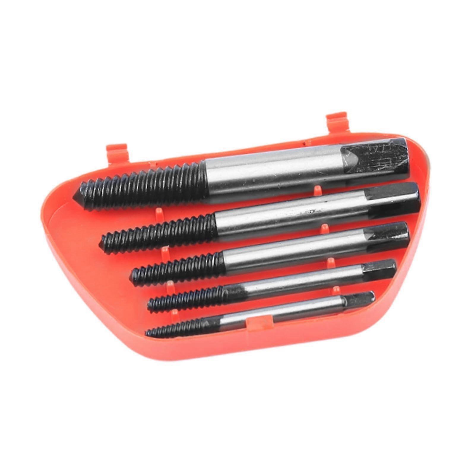 Screw Extractor Kit Damaged Bolt Removers Sturdy Practical Portable Bolt and Screw Extractor Set Accessories for Professional, 5pcs