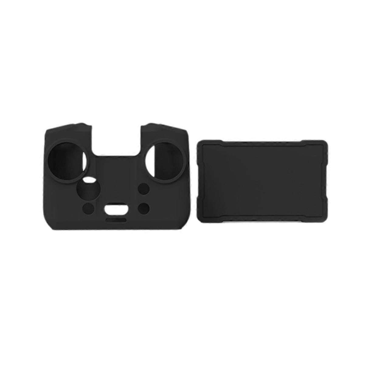 For 4 Pro Remote Control Silicone Protective Case Body+Screen Protector for RC Pro 2 Accessories Bla