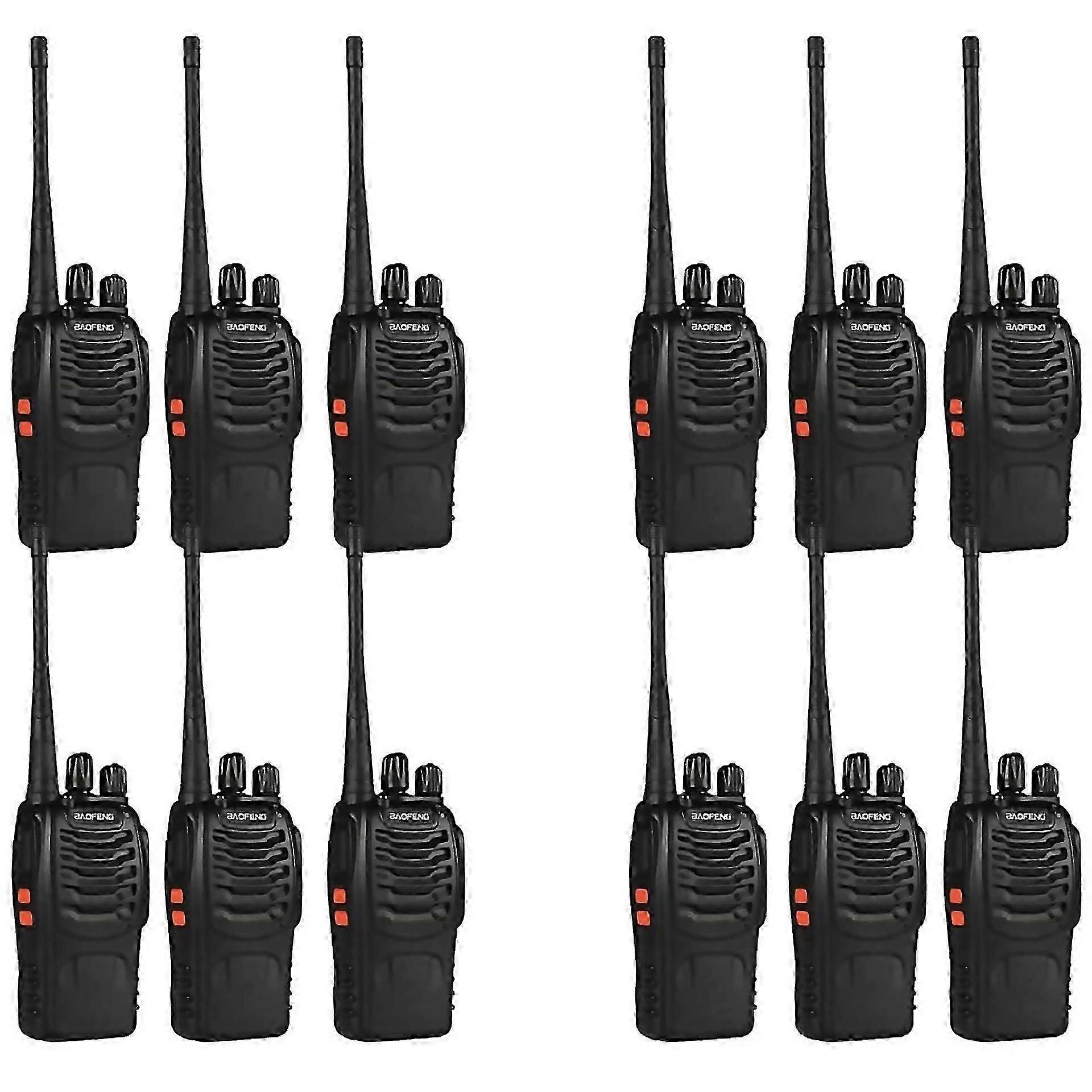 12 Pack Rechargeable Walkie Talkies For Team Communication Long Range